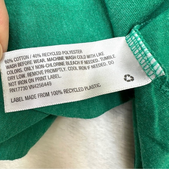 ⭐️ 5 for $25 Cat & Jack Kids Green Long Sleeve Shirt Size XS 4-5 - Picture 4 of 4